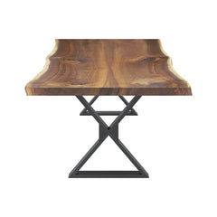 Laconia Solid Wood Handcrafted Single Slab Live Edge Dining Table Laconia Solid Wood Handcrafted Single Slab Live Edge Dining Table