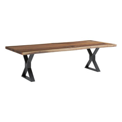 Laconia Solid Wood Handcrafted Single Slab Live Edge Dining Table Laconia Solid Wood Handcrafted Single Slab Live Edge Dining Table