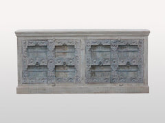 Indian Antique Old Door Solid Wood Buffet Sideboard With 4 Doors Indian Antique Old Door Solid Wood Buffet Sideboard With 4 Doors