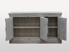 Indian Antique Old Door Solid Wood Buffet Sideboard With 3 Doors Indian Antique Old Door Solid Wood Buffet Sideboard With 3 Doors