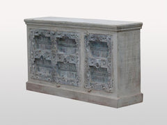 Indian Antique Old Door Solid Wood Buffet Sideboard With 3 Doors Indian Antique Old Door Solid Wood Buffet Sideboard With 3 Doors