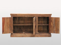 Indian Antique Old Door Solid Wood Buffet Sideboard With 3 Doors B Indian Antique Old Door Solid Wood Buffet Sideboard With 3 Doors B