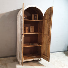 Indian Furniture Hand Carved Solid Wooden 2 Door Whitewash Cabinet 90x45x200cm Indian Furniture Hand Carved Solid Wooden 2 Door Whitewash Cabinet 90x45x200cm