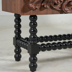 Indian Handmade Elegant Vintage Carved Sideboard Indian Handmade Elegant Vintage Carved Sideboard