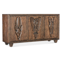 Indian Handmade Solid Wood Carved Sideboard Indian Handmade Solid Wood Carved Sideboard
