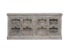 Indian Antique Old Door Solid Wood Buffet Sideboard With 4 Doors C Indian Antique Old Door Solid Wood Buffet Sideboard With 4 Doors C