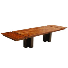 Boston Indian Solid Wood Extendable Dining Table Honey Brown Boston Indian Solid Wood Extendable Dining Table Honey Brown