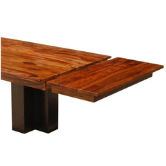 Boston Indian Solid Wood Extendable Dining Table Honey Brown Boston Indian Solid Wood Extendable Dining Table Honey Brown