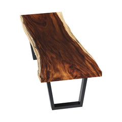 La Habra Solid Wood Handcrafted Single Slab Live Edge Dining Table La Habra Solid Wood Handcrafted Single Slab Live Edge Dining Table