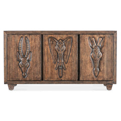 Indian Handmade Solid Wood Carved Sideboard Indian Handmade Solid Wood Carved Sideboard