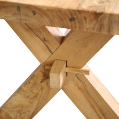 Single Slab Seneca Natural X Base Solid Wood Live Edge Dining Table Single Slab Seneca Natural X Base Solid Wood Live Edge Dining Table