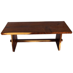 Marietta Handcrafted Suar Wood Single Slab Live Edge Dining Table Marietta Handcrafted Suar Wood Single Slab Live Edge Dining Table
