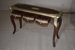 Antique Brass Work Rajasthan Console Table Antique Brass Work Rajasthan Console Table