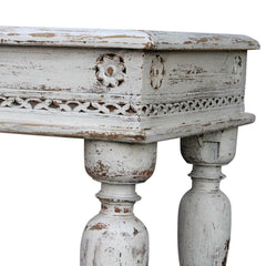 Indian Old Door Hall Table Rustic White And Brown Indian Old Door Hall Table Rustic White And Brown