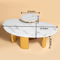 Radiant Rendezvous Centre Table - Set of 2 (Stainless Steel) Radiant Rendezvous Centre Table - Set of 2 (Stainless Steel)