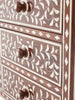 Bone Inlay Sheesham Wood Bedside Table 79 Bone Inlay Sheesham Wood Bedside Table 79