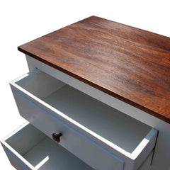 French Blanc Wooden Narrow Chest Of Drawers French Blanc Wooden Narrow Chest Of Drawers