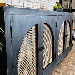 Handmade Indian Hand Carved Solid Hard Wood Sideboard Handmade Indian Hand Carved Solid Hard Wood Sideboard