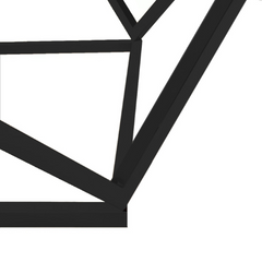 The Attic Atelier Metal and Marble Coffee Table Black The Attic Atelier Metal and Marble Coffee Table Black