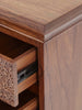 Indian Hand Carved Solid Wood Chest of Drawers D23 Indian Hand Carved Solid Wood Chest of Drawers D23