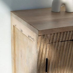 The Gileteen Handmade Solid Hard Wood Carved 4 Doors Sideboard The Gileteen Handmade Solid Hard Wood Carved 4 Doors Sideboard