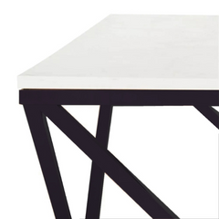The Attic Atelier Metal and Marble Coffee Table Black The Attic Atelier Metal and Marble Coffee Table Black