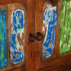 Rainbow Indian Reclaimed Wood 2 Drawer Rustic Small Buffet Cabinet Rainbow Indian Reclaimed Wood 2 Drawer Rustic Small Buffet Cabinet