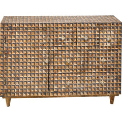 Bone Inlay Solid Wood Buffet Sideboard With 6 Drawers Bone Inlay Solid Wood Buffet Sideboard With 6 Drawers