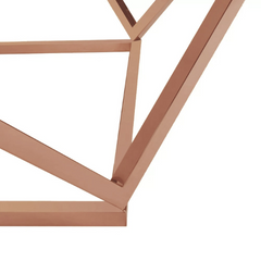 The Attic Atelier Metal and Marble Coffee Table Copper The Attic Atelier Metal and Marble Coffee Table Copper