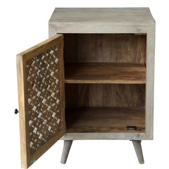 Indian Hand Carved  Solid Wood Bedside Table 61 Indian Hand Carved  Solid Wood Bedside Table 61