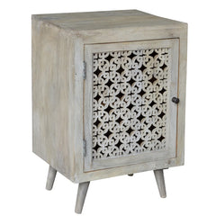 Indian Hand Carved  Solid Wood Bedside Table 61 Indian Hand Carved  Solid Wood Bedside Table 61