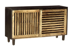 Handmade Indian Hand Carved Solid Hard Wood Mable Sliding Sideboard Handmade Indian Hand Carved Solid Hard Wood Mable Sliding Sideboard