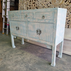 Indian Antique Tribal Beautiful Hand Carved Art Solid Wooden Console Hall Table Blue 130x40x100cm Indian Antique Tribal Beautiful Hand Carved Art Solid Wooden Console Hall Table Blue 130x40x100cm