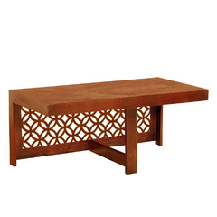 The Attic Florence Solid Wood Set of Coffee Table Teak The Attic Florence Solid Wood Set of Coffee Table Teak