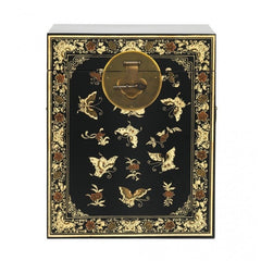 Golden Dragon Oriental Painted Solid Wood Decorated Black Chest 45x45x50cm Golden Dragon Oriental Painted Solid Wood Decorated Black Chest 45x45x50cm