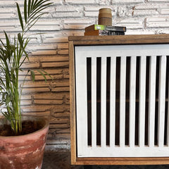 Handmade Indian Hand Carved Solid Hard Wood Mable Sliding Sideboard Handmade Indian Hand Carved Solid Hard Wood Mable Sliding Sideboard