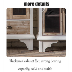 Indian Hand Carved Glass Door Solid Wood Sideboard A2 Indian Hand Carved Glass Door Solid Wood Sideboard A2