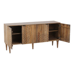 Indian Handmade Solid Wood Carved Sideboard Indian Handmade Solid Wood Carved Sideboard
