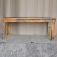 Corso Reclaimed & Mango Wood Rectangle Dining Table 6-8 Seater Honey 180cm Corso Reclaimed & Mango Wood Rectangle Dining Table 6-8 Seater Honey 180cm