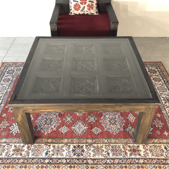 Indian Hand Carved Solid Wood Coffee Table C5 Indian Hand Carved Solid Wood Coffee Table C5