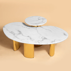 Radiant Rendezvous Centre Table - Set of 2 (Stainless Steel) Radiant Rendezvous Centre Table - Set of 2 (Stainless Steel)