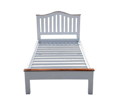 French Blanc Wooden Single Bed French Blanc Wooden Single Bed