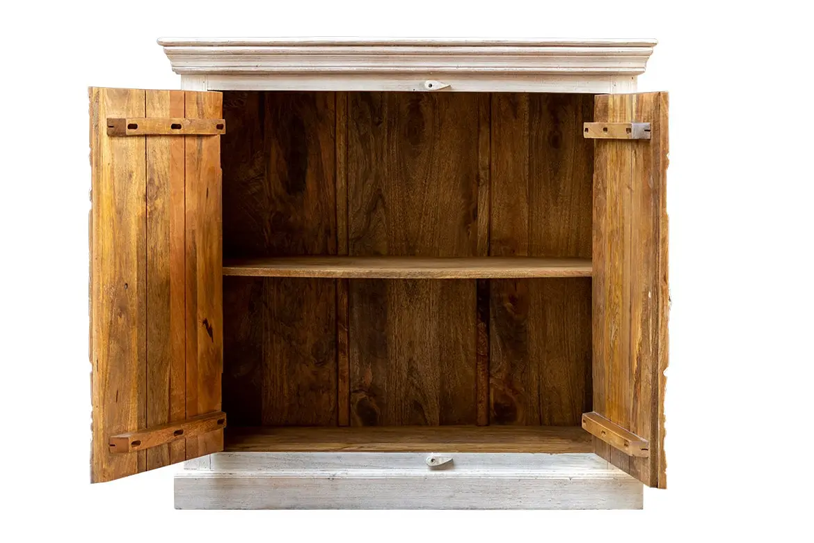 Antique Indian Floral Hand Carved Solid Wooden Vanity 97x40x93cm A0108  -   Antique Indian Floral Hand Carved Solid Wooden Vanity 97x40x93cm A0108  -