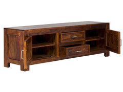 Gfine Sideboard with two doors and two drawers made of solid Sheesham wood 150x40x50Cm Gfine Sideboard with two doors and two drawers made of solid Sheesham wood 150x40x50Cm