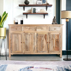Kraft Bazaar Madrid Sideboard (L) in Natural Finish 150x40x90Cm Kraft Bazaar Madrid Sideboard (L) in Natural Finish 150x40x90Cm