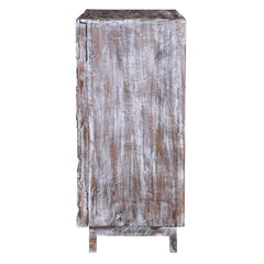 Rainbow Indian Reclaimed Wood Conch Carving Small Buffet Sideboard Cabinet Rainbow Indian Reclaimed Wood Conch Carving Small Buffet Sideboard Cabinet