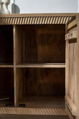 The Gileteen Handmade Solid Hard Wood Carved 4 Doors Sideboard The Gileteen Handmade Solid Hard Wood Carved 4 Doors Sideboard