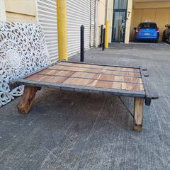 Handmade Indian Furniture Solid Hard Wood French Legged Coffee table with Metal Fittings 135x135x36Cm Handmade Indian Furniture Solid Hard Wood French Legged Coffee table with Metal Fittings 135x135x36Cm