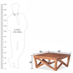 The Attic Baltimore Wooden Coffee Table Honey The Attic Baltimore Wooden Coffee Table Honey