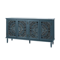 Indian Handmade Solid Wood Carved Sideboard Indian Handmade Solid Wood Carved Sideboard